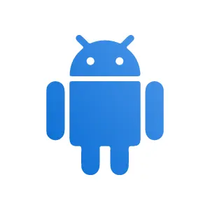 android logo white